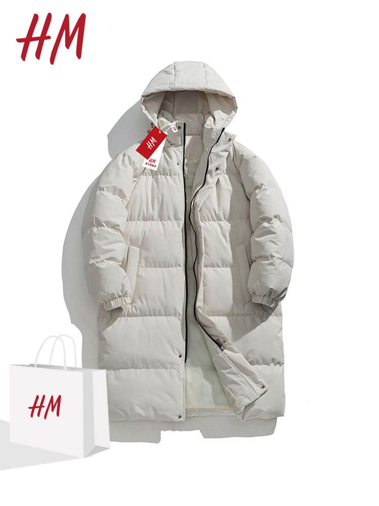 [지역 30% 할인] 쇼핑몰 출금 ? 브랜드 할인 ? HM XIUHE 의류 ? 후드 심플 미드 길이 코튼 코트