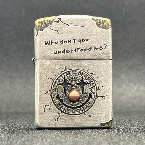 ZIPPO正品之宝打火机硬币小丑