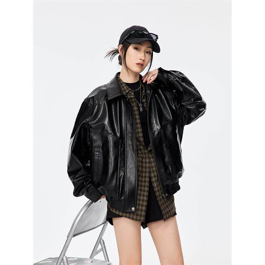 时髦录客海宁皮衣女2026