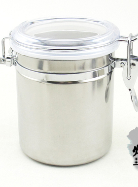 Airproof Pot 保湿罐不锈钢密封保湿盒 烟具配件 配送保湿片 中号