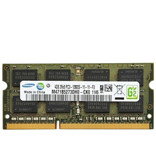 DDR3 12800S 1600 PC3 1.5V标压 笔记本内存条2RX8 原厂三星4G