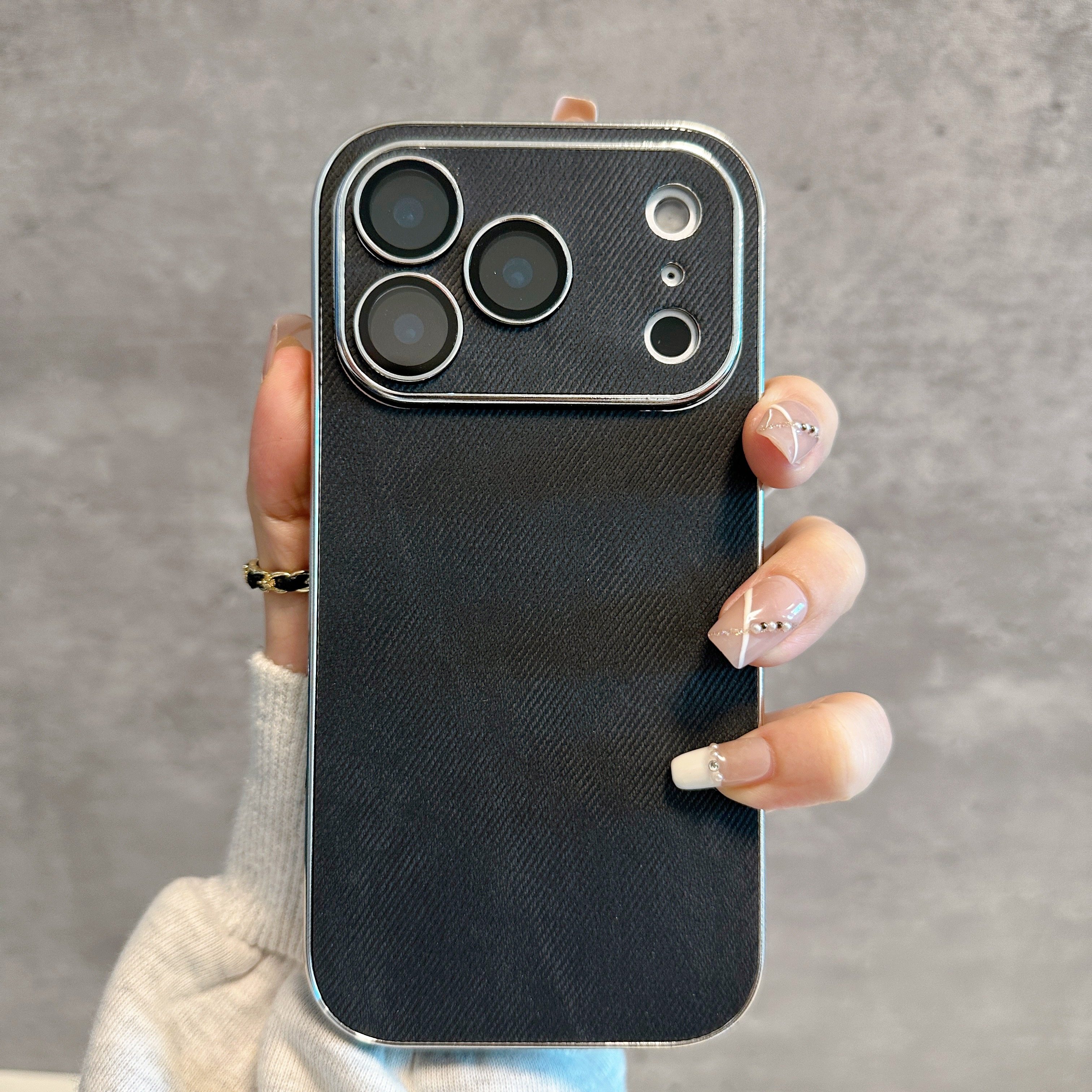 简约纯色秋冬款牛仔布镜头全包手机壳适用于新款iPhone17pro苹果17promax防摔16磨砂15大视窗14女款13