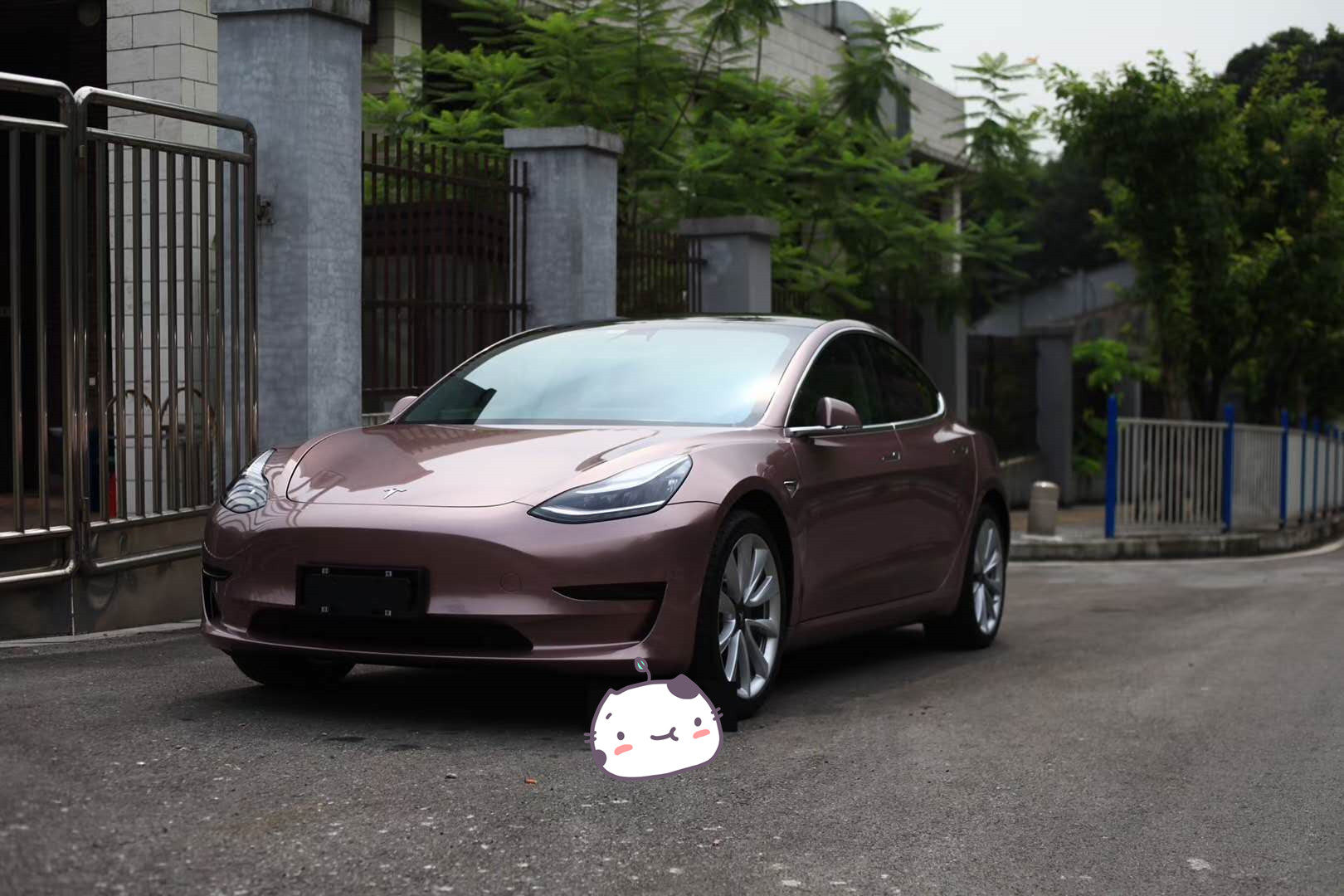 保时捷原厂色冰莓粉改色膜 蝰蛇绿pet改色膜亮面汽车车身内饰贴膜