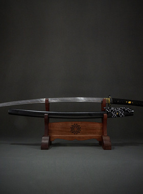 龙泉周匠日本刀大马士革纹花纹钢