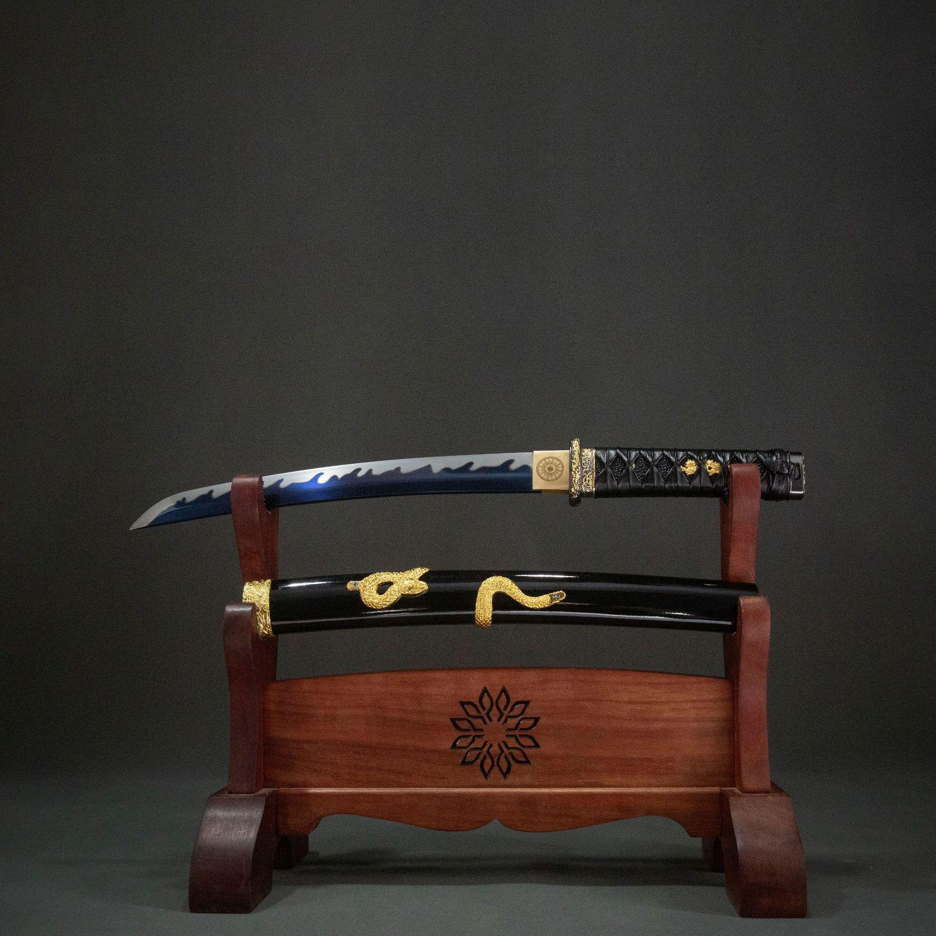 龙泉周匠一体手工日本刀东洋短刀