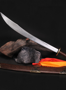 戚家刀花纹钢牛尾刀龙泉市刀剑