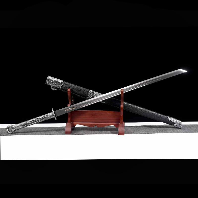 鱼跃龙门盘龙唐横刀锻打锰钢