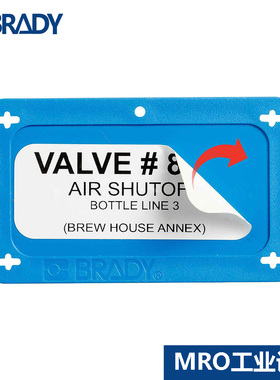 美国贝迪B-418阀门标签41922带预打孔黄色吊牌Y60094通用标签牌