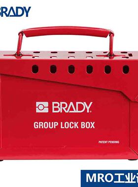 美国贝迪红色钢制锁箱分组挂锁箱65699安全工具箱51171高防锈性