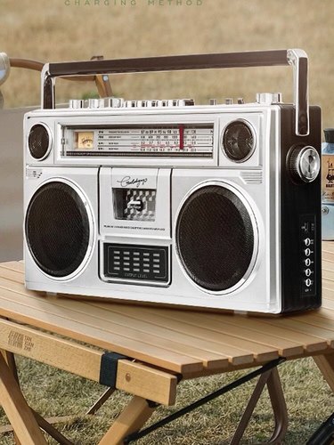 IMUK立体声复古款老式磁带机录音机多波段收音机U盘TF卡蓝牙音响