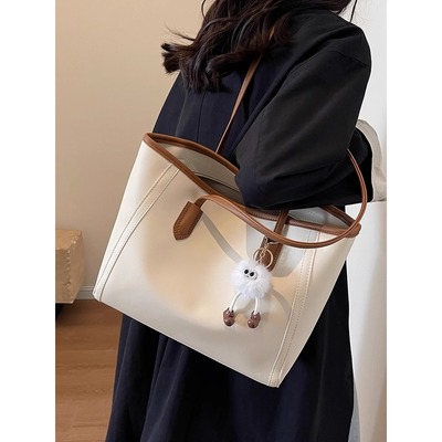 美拉德包包女大容量2025新款复古单肩包百搭简约高级感通勤托特包