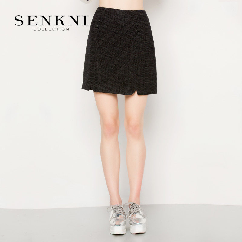 SENKNI St. Marconi Market Same item New products black Versatile wool skirt Paige Short skirt Autumn and winterin the Women's clothing/Boutique , Skirts  category - from Buy2taobao.com to provide professional Taobao agent buy service