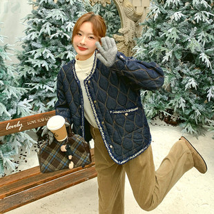 牛仔固色棉服2C291 大货已出 N1399 K285 P165 小香风爆款