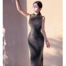 改良旗袍女人味无袖 弹力修身 气质风情万种 光晕 秋辞香