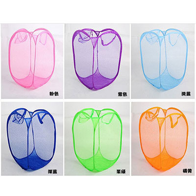 新款鱼鳞网 优质尼龙 便简洁可折叠脏衣篮/脏衣篓/洗衣篮/收纳篮,收纳整理,脏衣篮,淘宝优惠券,粉丝福利购,淘宝优惠卷