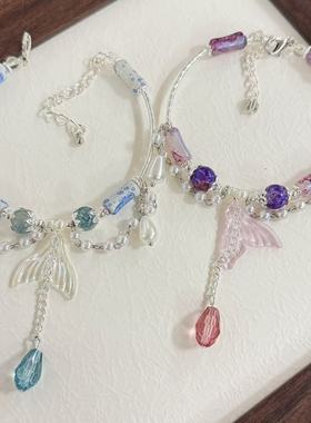 超仙新款深海奇梦鱼尾流苏手链