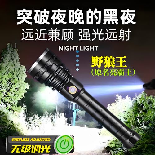 霸王p70强力led钓鱼充电锂电池