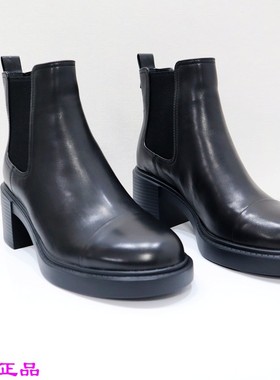 Tigrisso蝶愫2024秋冬蹀愫新款时尚切尔西粗跟休闲短靴TA54709-12