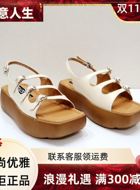 zsazsazsu莎莎苏2024春玛丽珍罗马凉鞋女夏外穿沙滩凉ZA54305-40