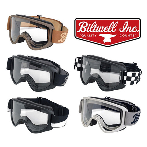 Biltwell小框复古头盔护目防风镜