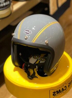 台湾Gallop复古vespa踏板电动摩托车头盔 机车3/4小盔体半盔男女