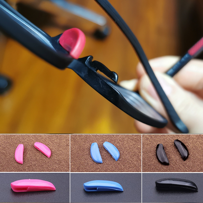 儿童眼镜透明鼻托插入式防滑梁垫