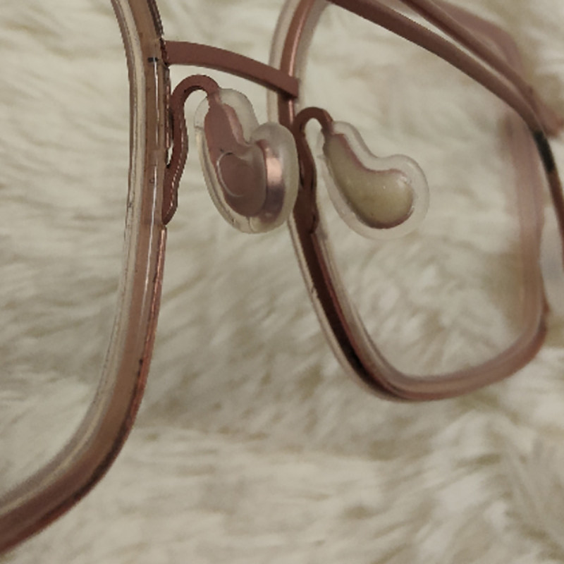 异形眼镜鼻托防滑增高托叶