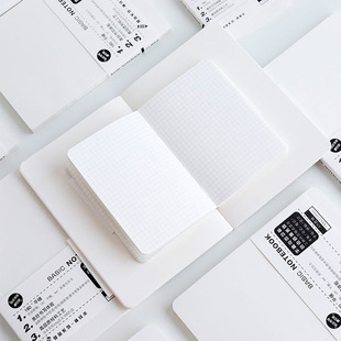 A5/A6定页替芯基础手帐本笔记本裸装本内芯方格空白横线内页本子