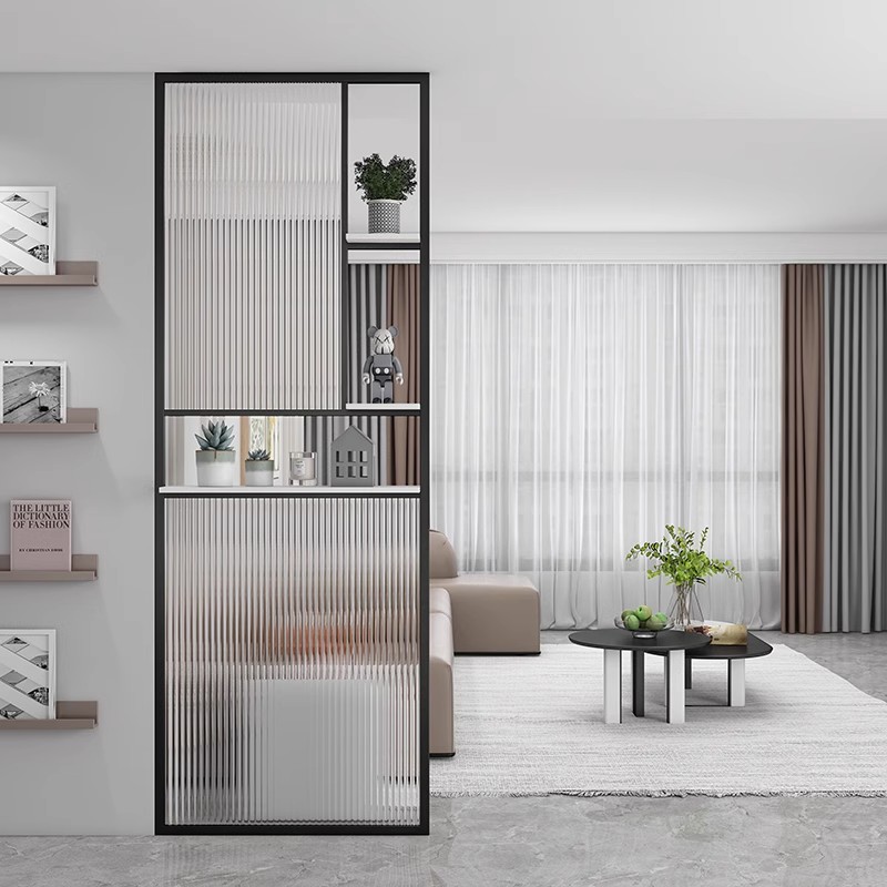 极简框玻璃隔断客厅屏风2025新款