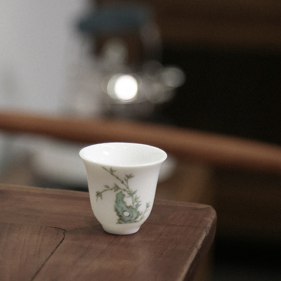 一九茶舍德化白瓷玉瓷小号茶杯