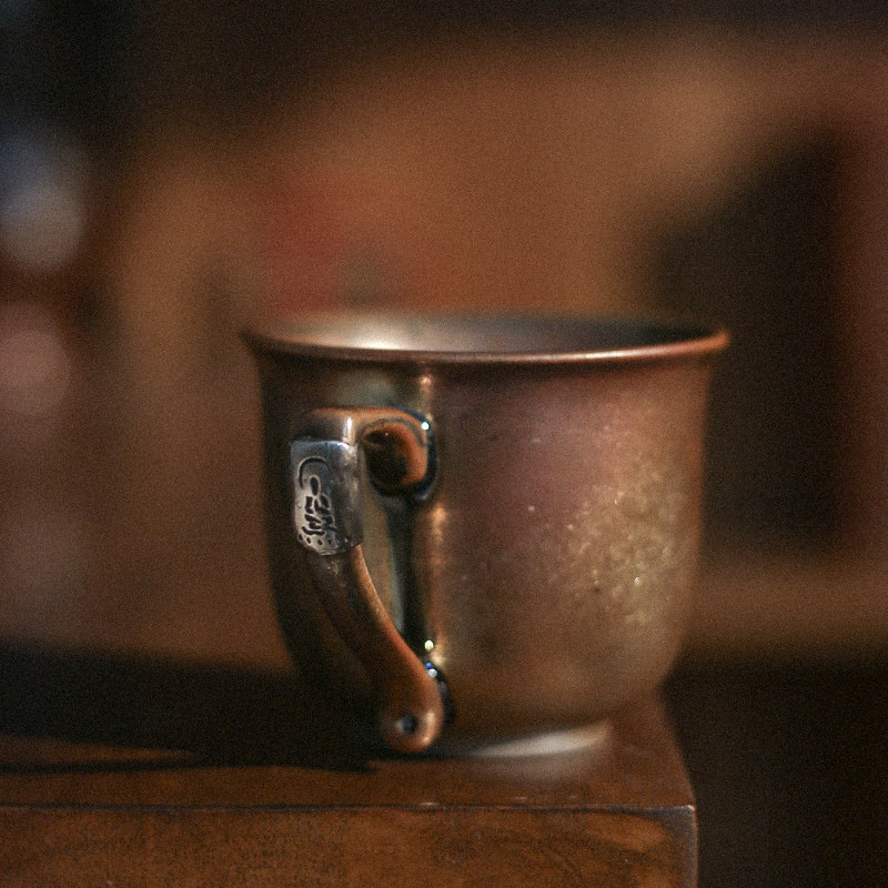 台湾五号窑厂柴烧马克杯茶杯咖啡杯银锡合金修复把手雕刻无相佛,餐饮具,茶杯,淘宝优惠券,粉丝福利购,淘宝优惠卷