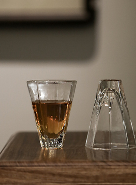 一九茶舍透明玻璃茶杯泡茶日式手工玻璃杯功夫茶具杯子小号水晶杯