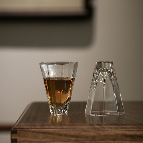透明玻璃茶杯泡茶日式手工玻璃