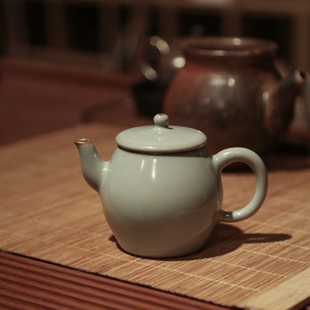 谢小金官窑雨露壶汝瓷茶壶陶瓷开片汝窑功夫茶具泡茶壶小号家用