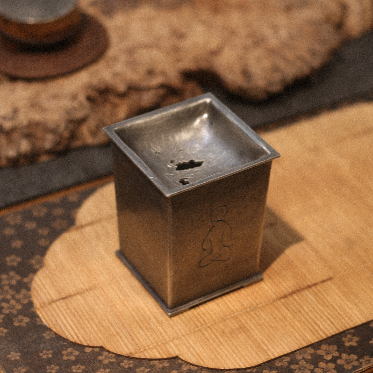 斑锡龙一修作品手工锡复古建水