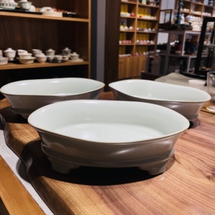 如器汝窑水仙盆花盆绿植盆