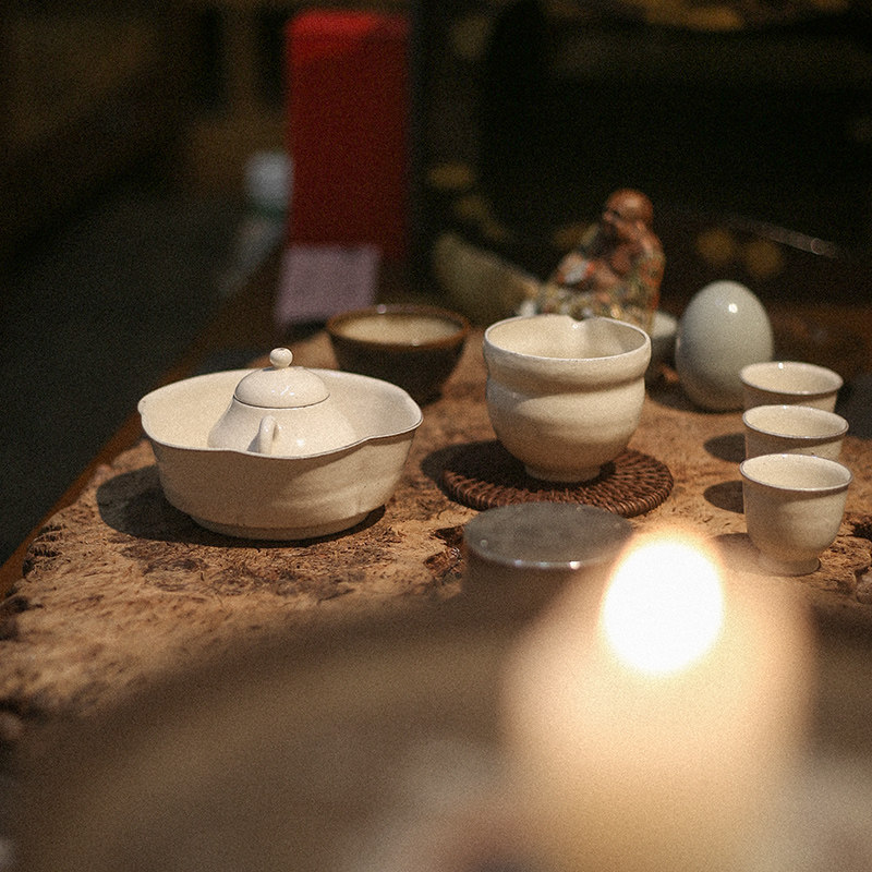 引白粉引壶承多款茶承养壶盘景德镇全手工壶托储水功夫茶具配件小