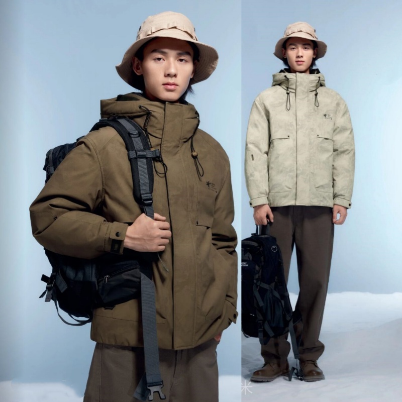 2025新款男款休闲短款羽绒服九成品L25008半成品翻新定制冲绒加工