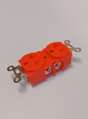 美国高级琉璃插座芯 紫铜插座86型 通用美标插芯HIFI音响配件墙插