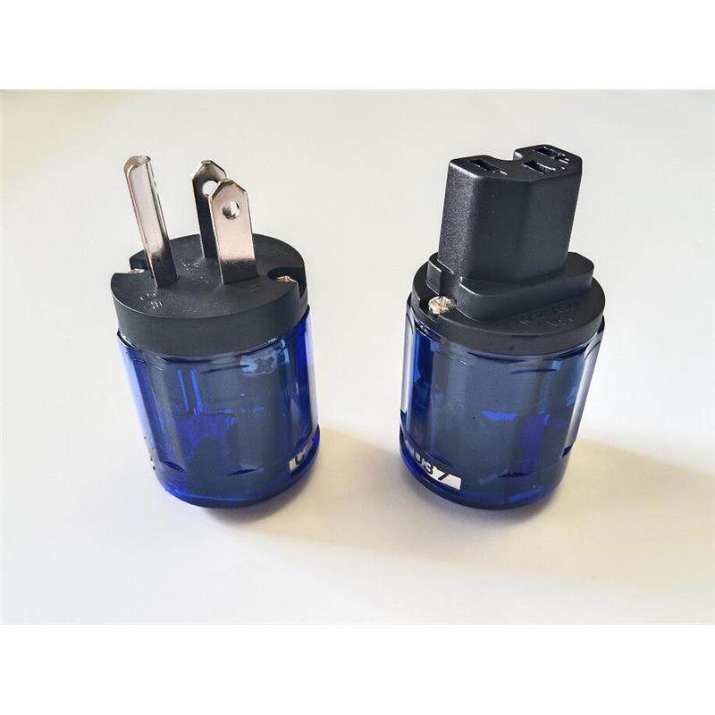 欧亚德美式美标国标电源线电源插头插尾尾插发烧纯厚铜片音响插头