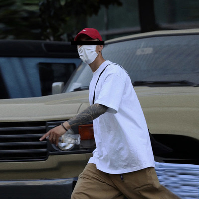 重磅300g美式bboy短袖T恤打底衫