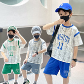 儿童篮球服宝宝夏季 男童速干衣中小童运动服 T恤套装 新款 儿童短袖