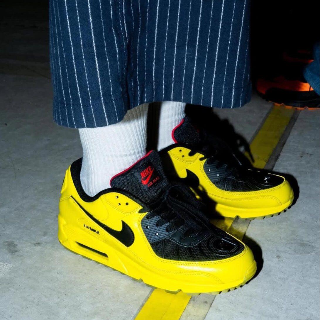 正品Nike Air Max 90 Mad 90 Pack 耐克新款黄色男女运动休闲板鞋