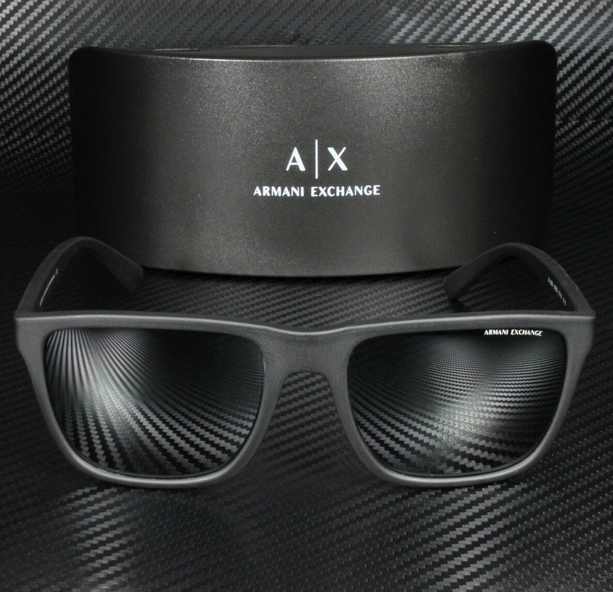 代购正品阿玛尼墨镜Armani AX4080S酷黑男女简约方形偏光太阳眼镜