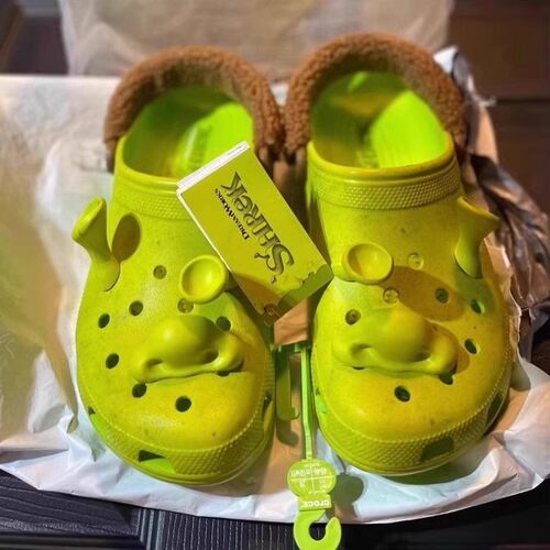 Crocs卡骆驰怪兽大学绿色洞洞鞋