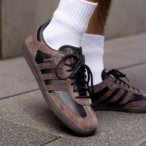 卡蒂罗联名KADER x adidas Samba ADV男女复古棕黑休闲板鞋24新款