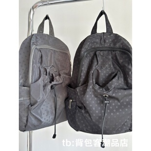 韩系小众波点书包女休闲学院风背包男高中学生轻便旅游双肩包ins