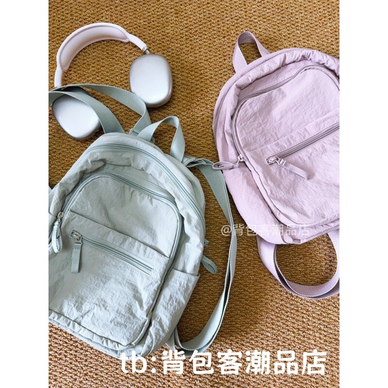 桐杰家韩系简约高颜值通勤双肩包图片