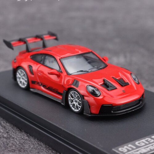 TM 1:64 保时捷 992 GT3 RS 红色 合金汽车模型