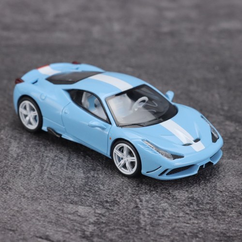 TOC&Super Z 1:64 法拉利 458 Speciale 普拉塔蓝 合金汽车模型